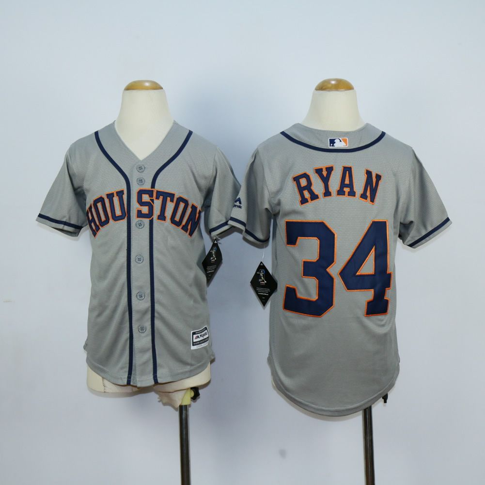 Youth Houston Astros #34 Ryan Grey MLB Jerseys->youth mlb jersey->Youth Jersey